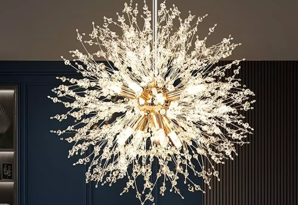 modern crystal flower chandelier